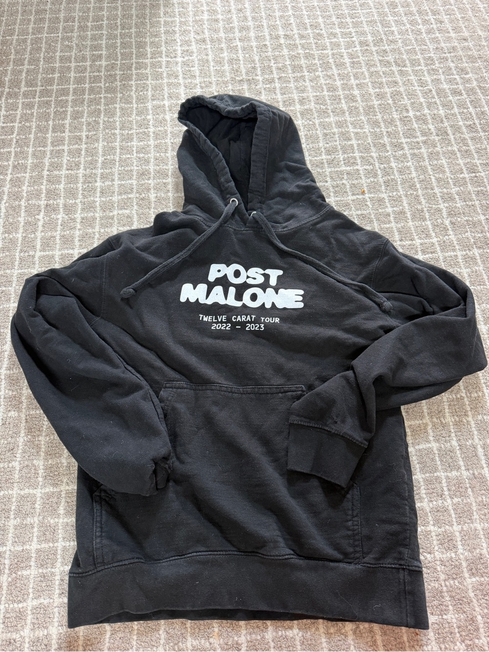 Post Malone Black 'Twelve Carat Tour' Hooded Sweatshirt